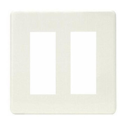 HBP-3U-2-PW｜ホームエレガンスプレート 2連用 ピュアホワイト