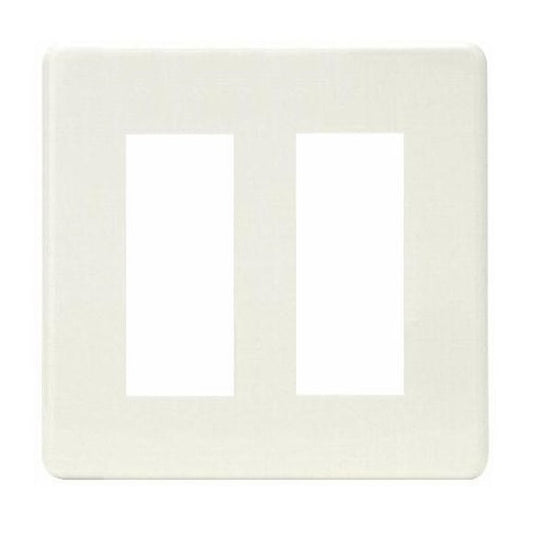 HBP-3U-2-PW｜ホームエレガンスプレート 2連用 ピュアホワイト