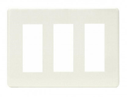 HBP-3U-3-PW｜ホームエレガンスプレート 3連用 ピュアホワイト