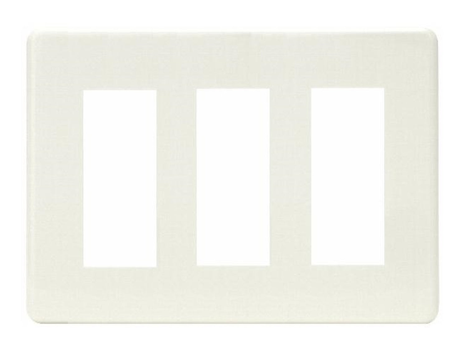 HBP-3U-3-PW｜ホームエレガンスプレート 3連用 ピュアホワイト