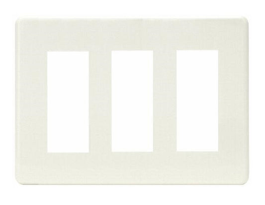 HBP-3U-3-PW｜ホームエレガンスプレート 3連用 ピュアホワイト