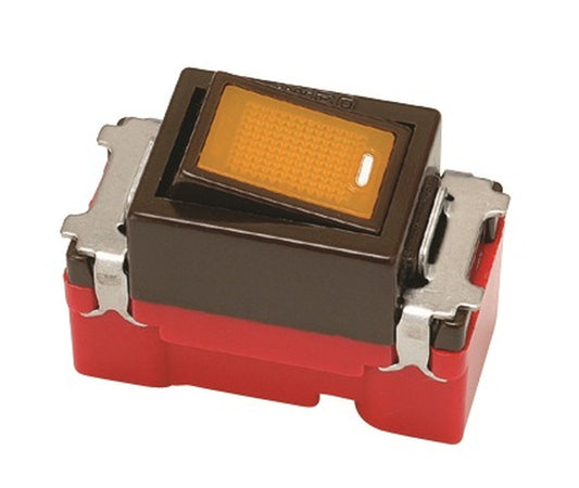 JEC-BN-1GR-C｜ニューマイルドビー チョコレート色 ガイド用埋込オーロラスイッチ 片切 ガイド用 片切 チョコ色