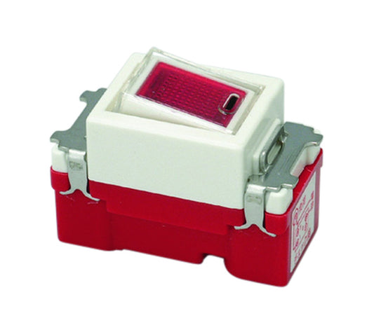 JEC-BN-1MCR-PW｜チェック用オーロラマークスイッチ 3線式 片切 チェック用 3線式 片切