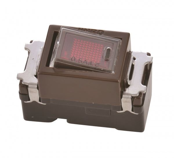 JEC-BN-1MLCL-C｜ニューマイルドビー チョコレート色 チェック用オーロラマークスイッチ低ワット用 片切 チェック用 低ワット用 片切 チョコ色