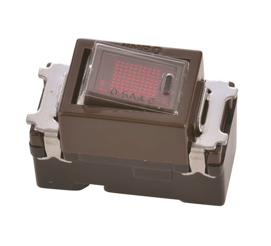 JEC-BN-1MLCL-C｜ニューマイルドビー チョコレート色 チェック用オーロラマークスイッチ低ワット用 片切 チェック用 低ワット用 片切 チョコ色