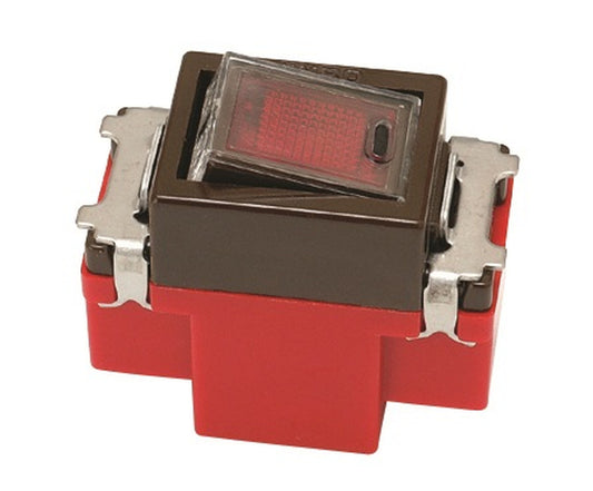 JEC-BN-1MLCR-C｜ニューマイルドビー チョコレート色 チェック用オーロラマークスイッチ 2線式 片切 チェック用 2線式 片切 チョコ色