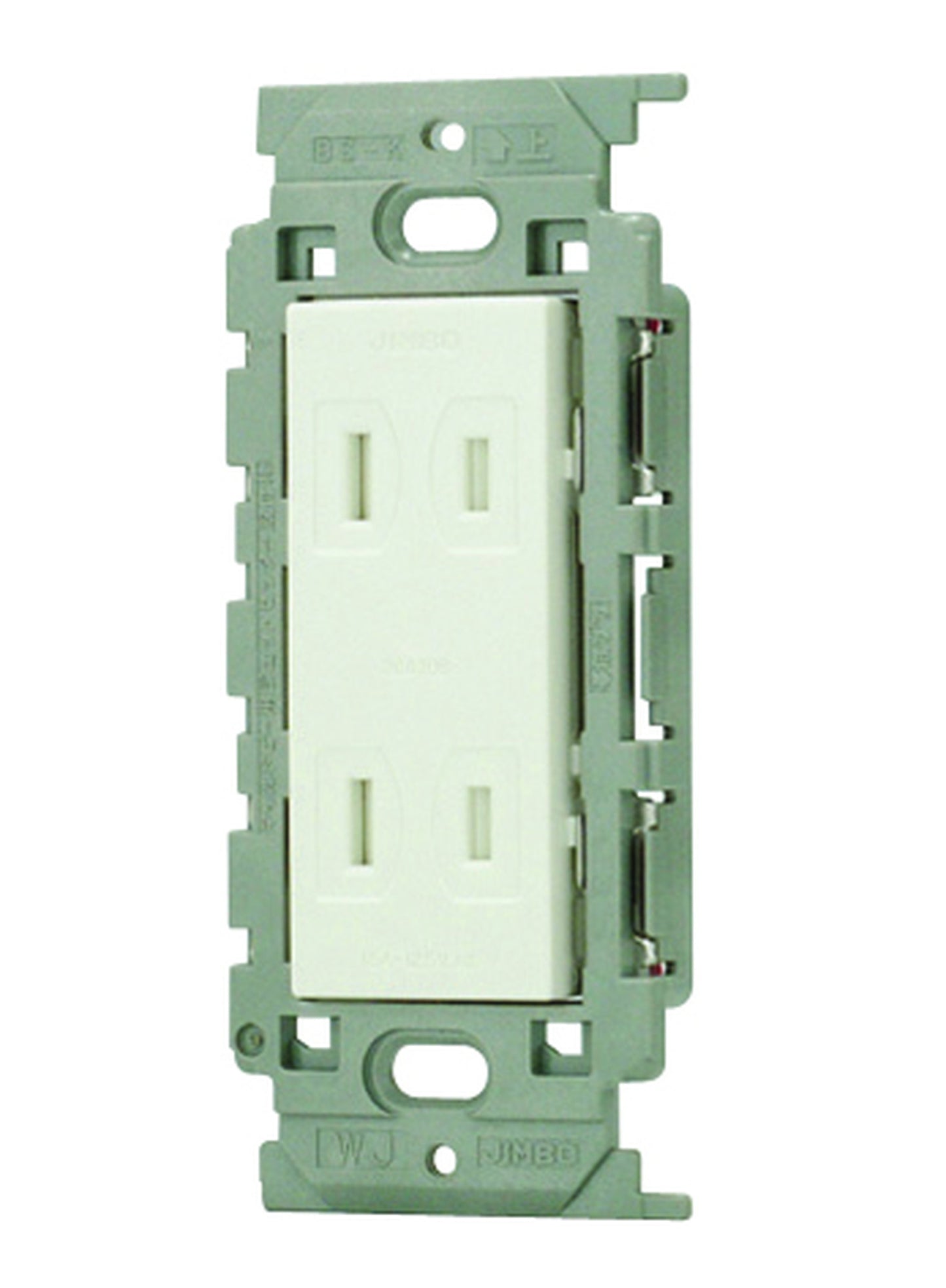JEC-BN-55FV-PW｜扉付ダブルコンセント 絶縁枠 絶縁枠