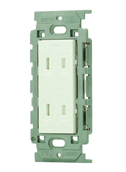 JEC-BN-55FV-PW｜扉付ダブルコンセント 絶縁枠 絶縁枠