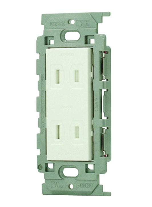 JEC-BN-55FV-PW｜扉付ダブルコンセント 絶縁枠 絶縁枠