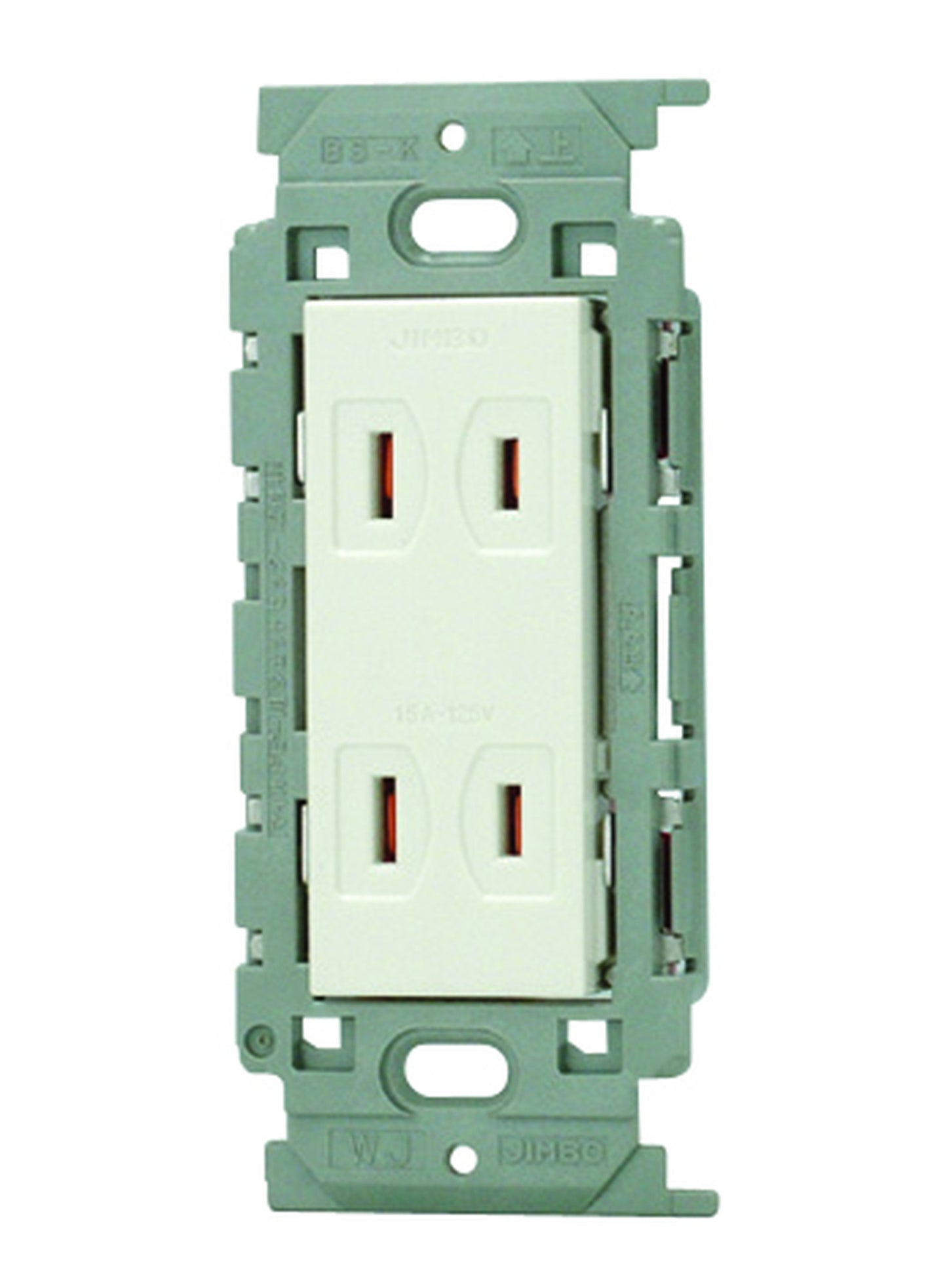 JEC-BN-55V-PW｜ダブルコンセント 絶縁枠 絶縁枠