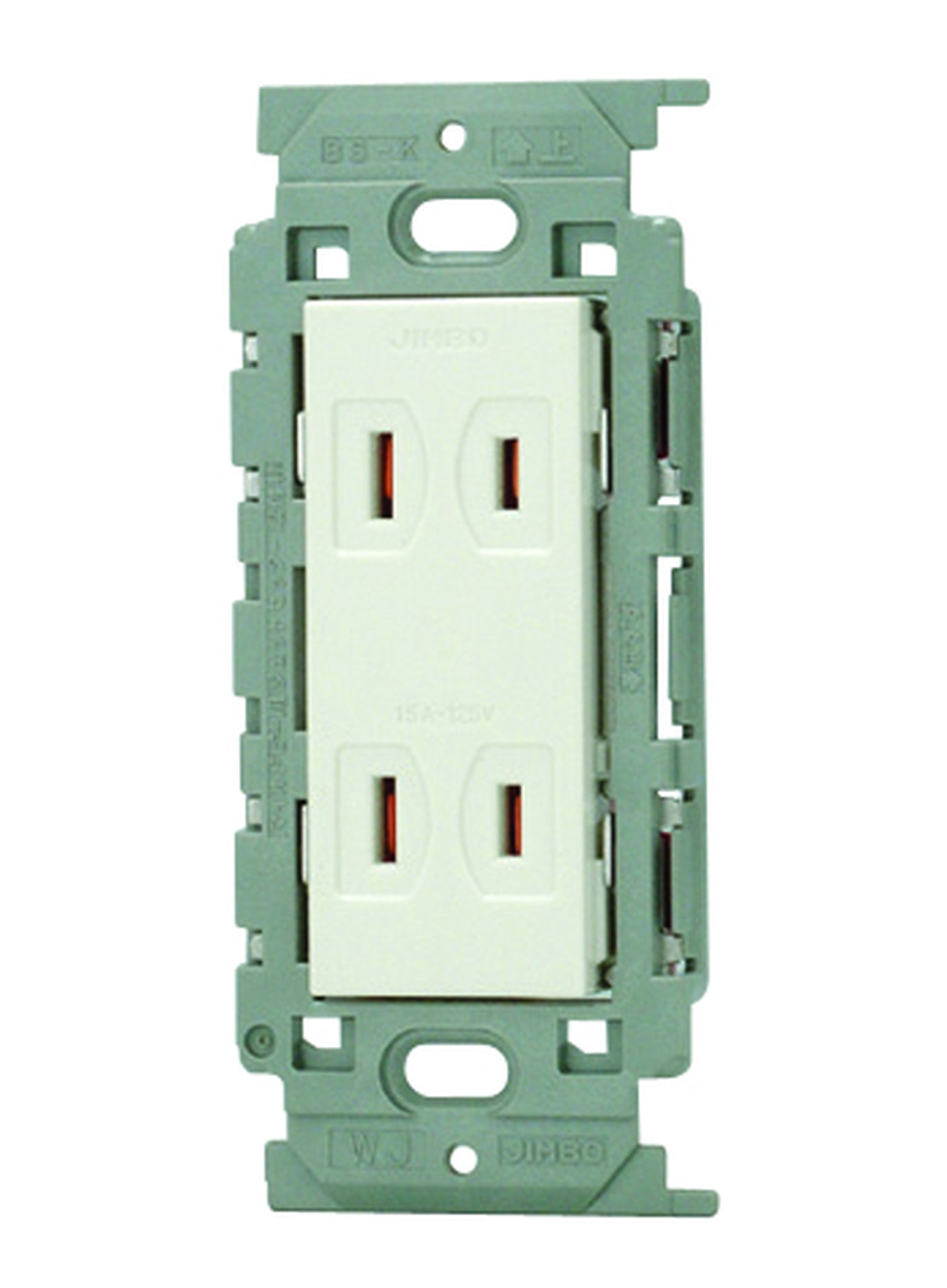 JEC-BN-55V-PW｜ダブルコンセント 絶縁枠 絶縁枠