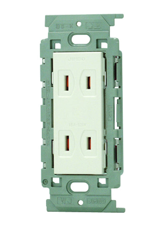 JEC-BN-55V-PW｜ダブルコンセント 絶縁枠 絶縁枠