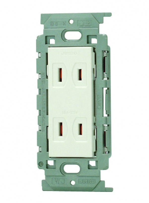 JEC-BN-55V-PW｜ダブルコンセント 絶縁枠 絶縁枠