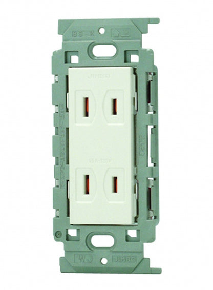 JEC-BN-55V-PW｜ダブルコンセント 絶縁枠 絶縁枠