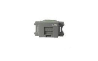 JEC-BN-LW5EL-SG｜埋込モジュラージャック 8極8心Cat5e (SG色) LAN文字入り 8極8心CAT5E LAN文字入
