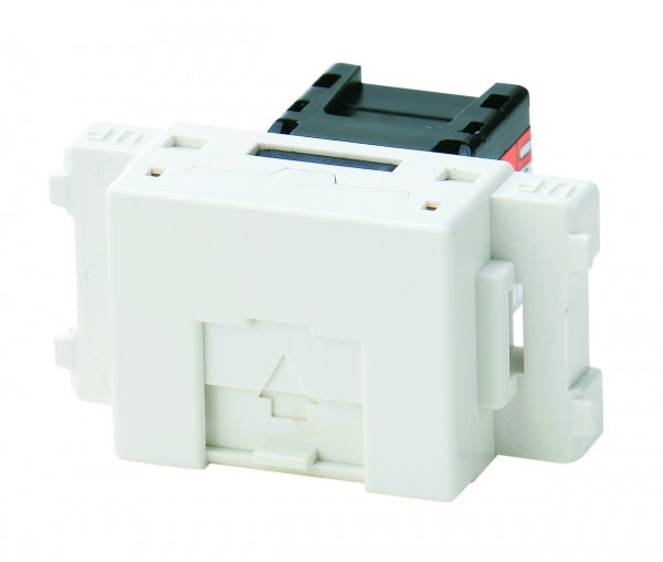 JEC-BN-LW6-PW｜埋込モジュラージャック 8極8心Cat6 (PW色) 8極8心CAT6 ピュアホワイト