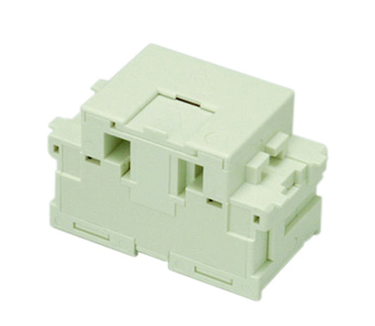 JEC-BN-WUJ2C-PW｜電話用 埋込モジュラージャック コンデンサー内蔵形 6極2心用 電話用 6極2心用 コンデンサ-内蔵形