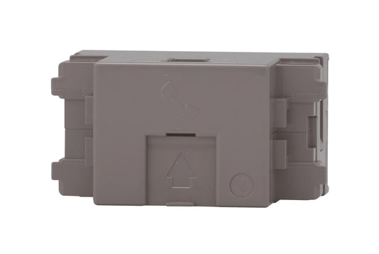 JEC-BN-WUJ4-SG｜電話用 埋込モジュラージャック 6極4心用 (SG色) 電話用 6極4芯用 ソリッドグレー
