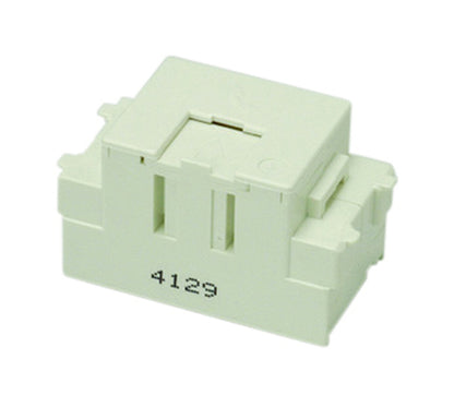 JEC-BN-WUK2C-PW｜電話用 埋込モジュラージャック 薄形 コンデンサー内蔵形 6極2心用 電話用 薄形 6極2心用 コンデンサー内蔵形