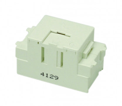 JEC-BN-WUK2C-PW｜電話用 埋込モジュラージャック 薄形 コンデンサー内蔵形 6極2心用 電話用 薄形 6極2心用 コンデンサー内蔵形