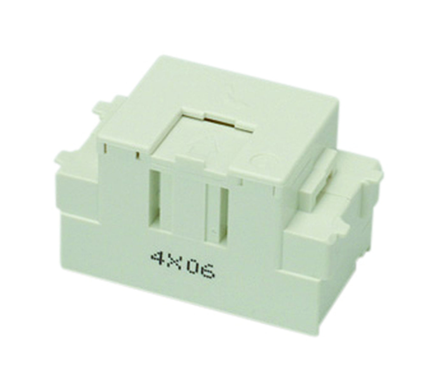 JEC-BN-WUK2-PW｜電話用 埋込モジュラージャック 薄形 6極2心用 電話用 薄形 6極2心用