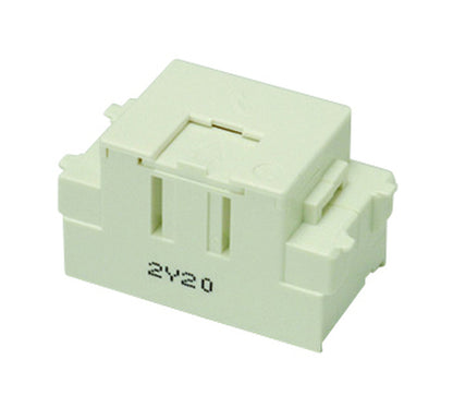JEC-BN-WUK4C-PW｜電話用 埋込モジュラージャック 薄形 コンデンサー内蔵形 6極4心用 電話用 薄形 6極4心用 コンデンサー内蔵形