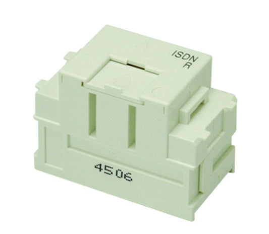 JEC-BN-WUK8R-PW｜ISDN用 埋込モジュラージャック 終端抵抗形 8極8心用 8極8心用 ISDN用 終端抵抗形