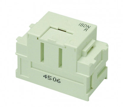 JEC-BN-WUK8R-PW｜ISDN用 埋込モジュラージャック 終端抵抗形 8極8心用 8極8心用 ISDN用 終端抵抗形