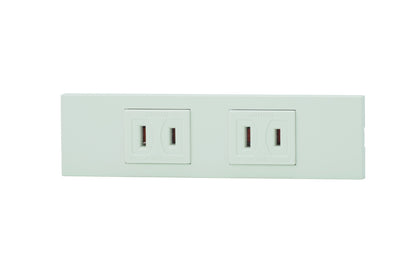 KAG-2500｜NKシリーズ家具・機器用コンセントセット 2口 (PW色) 家具・機器用 PW色