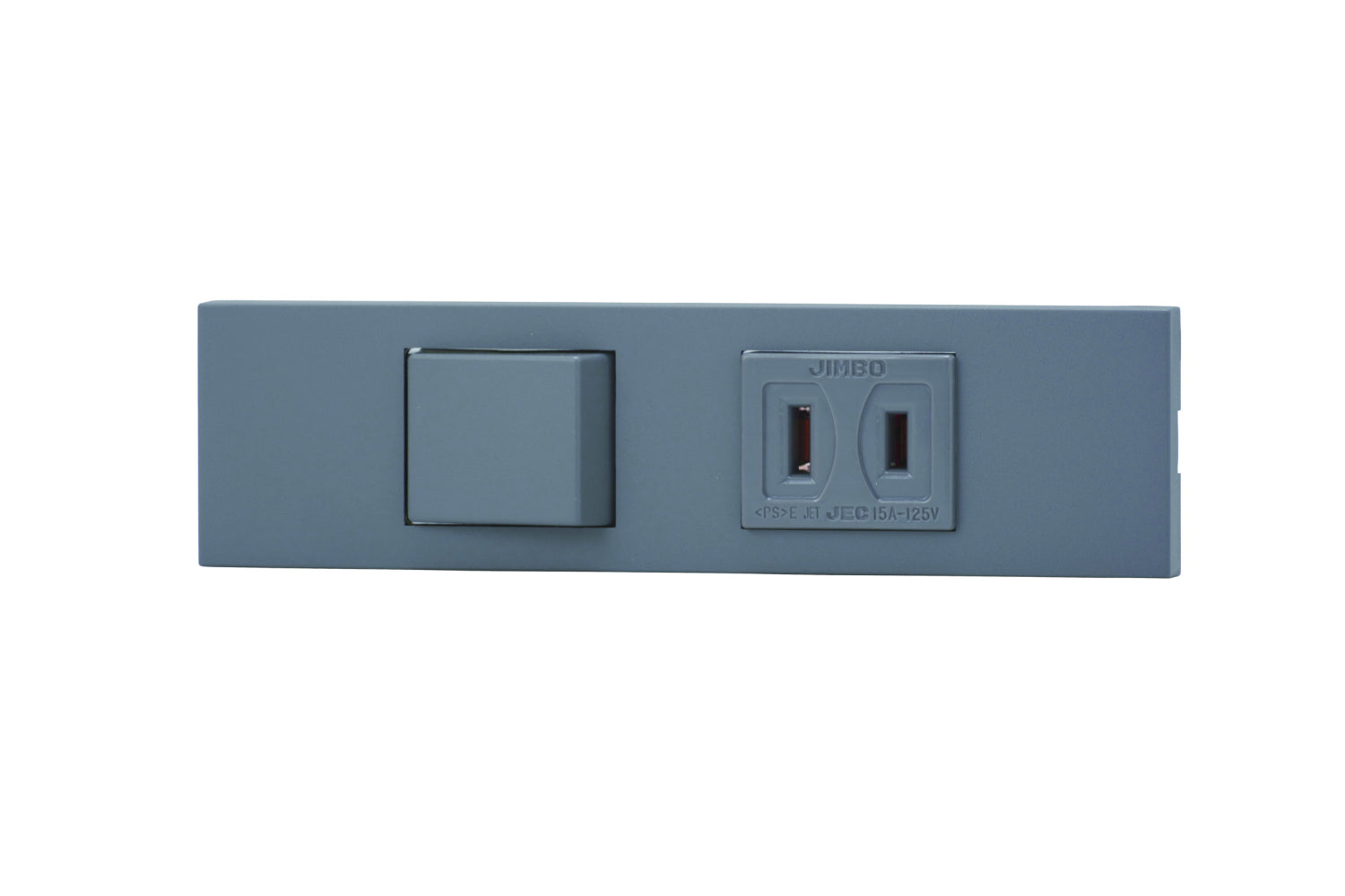 KAG-2513｜NKシリーズ家具・機器用3路スイッチ＋コンセントセット (SG色) 家具・機器用 ソリッドグレー