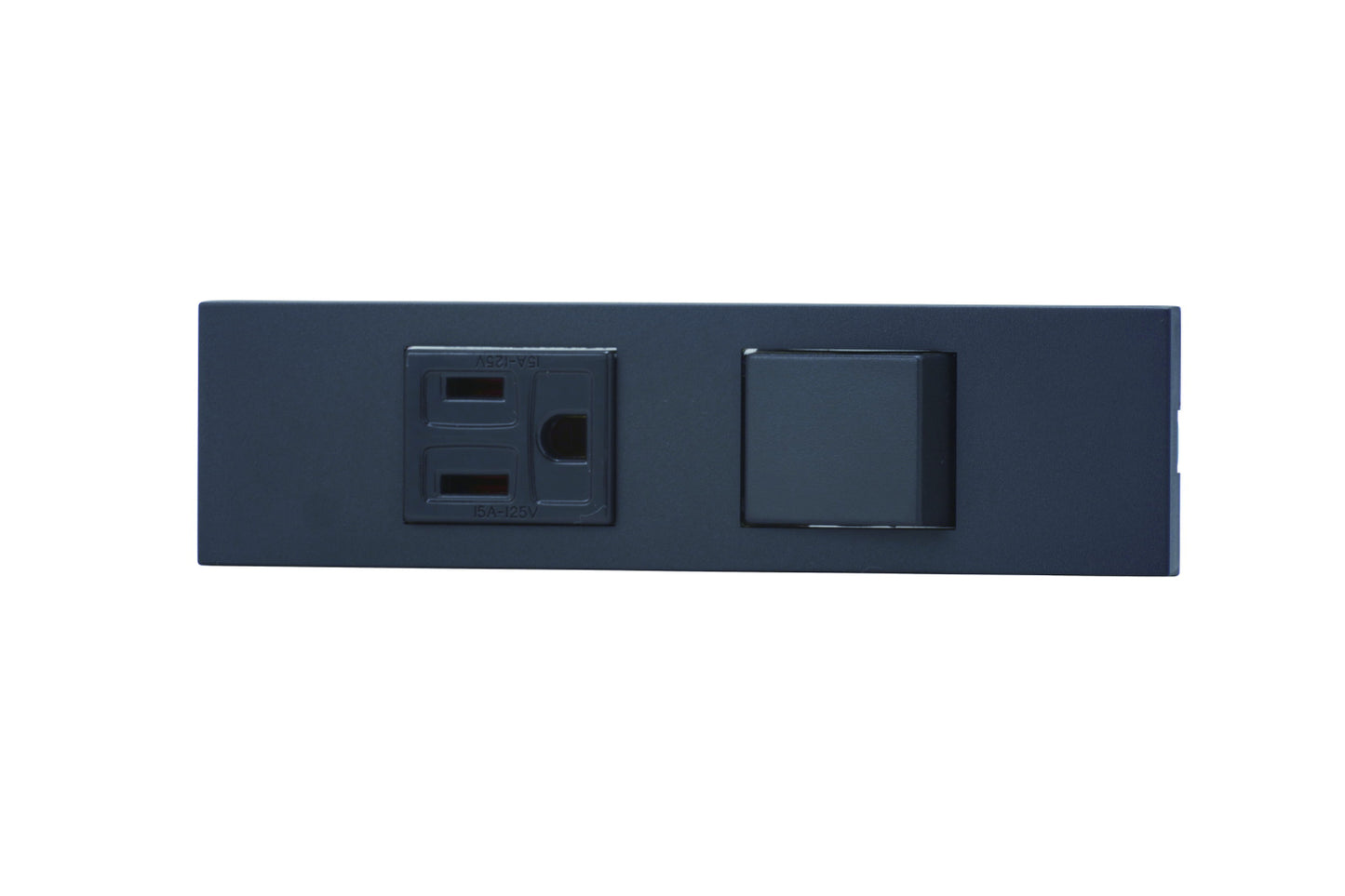 KAG-2529｜NKシリーズ家具・機器用接地コンセント＋3路スイッチセット (SB色) 家具・機器用 ソフトブラック