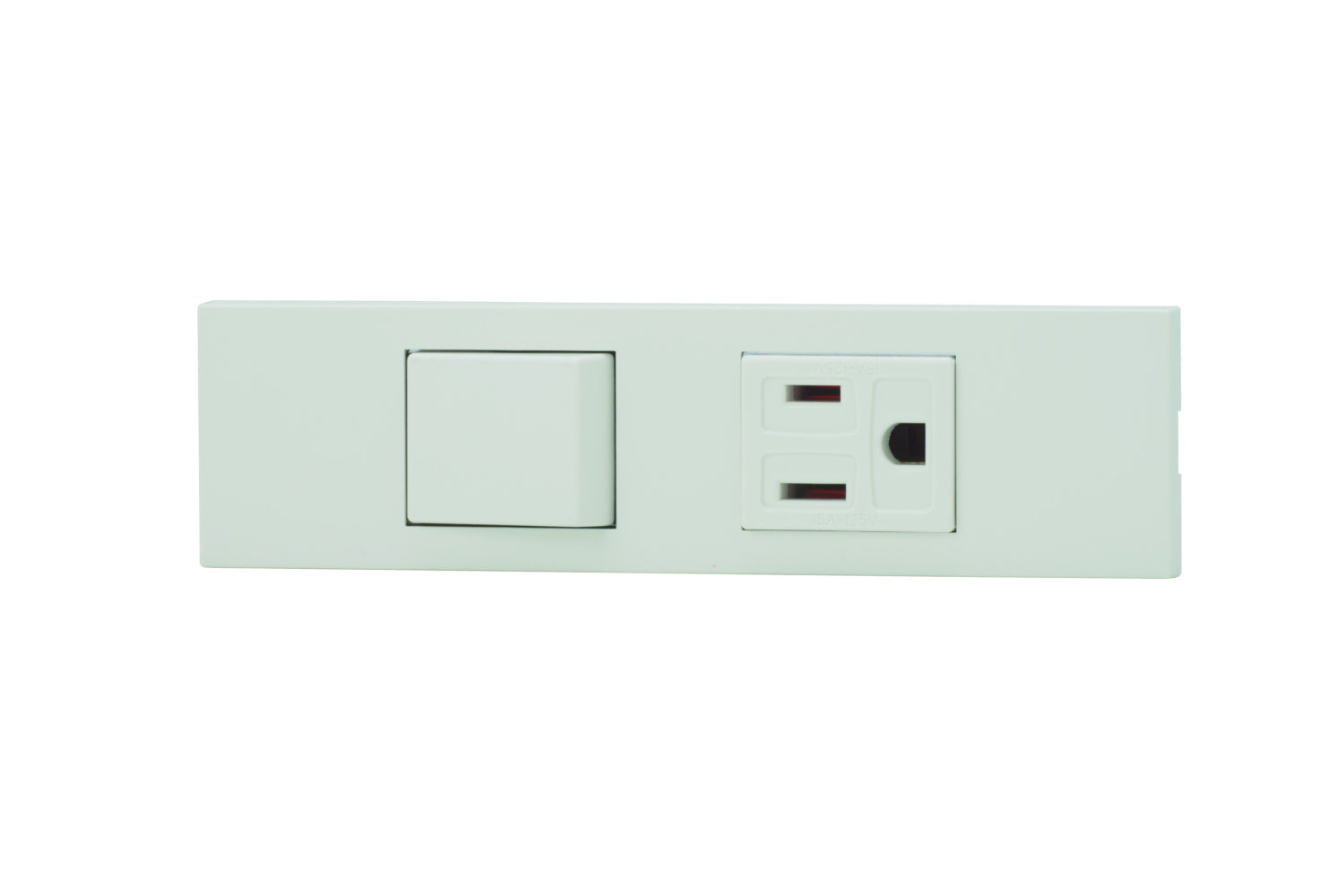 KAG-2530｜NKシリーズ家具・機器用4路スイッチ＋接地コンセントセット (PW色) 家具・機器用 PW色