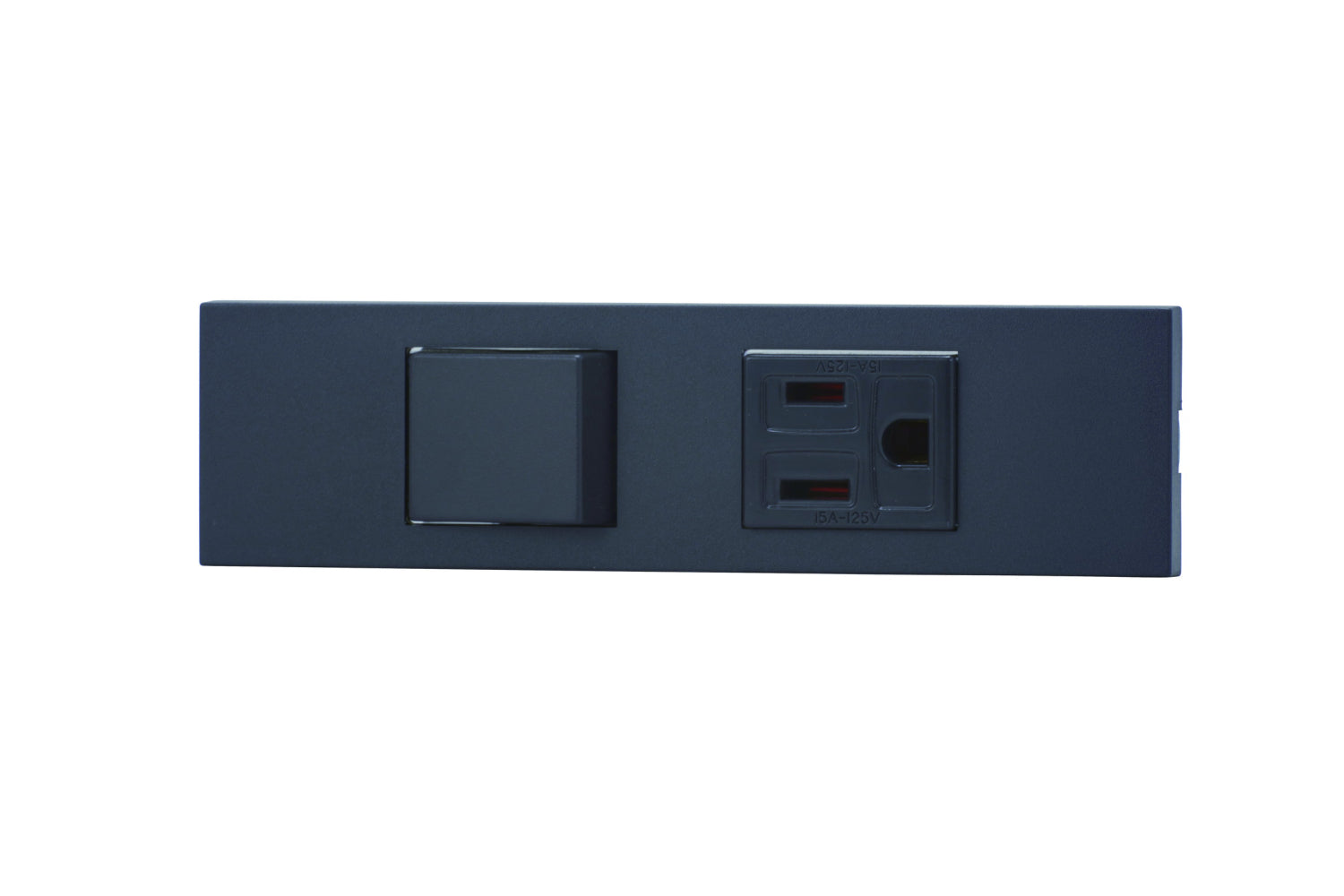KAG-2532｜NKシリーズ家具・機器用4路スイッチ＋接地コンセントセット (SB色) 家具・機器用 ソフトブラック