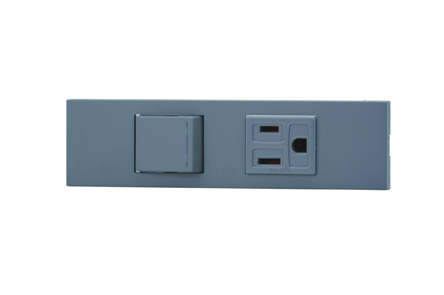 KAG-2540｜NKシリーズ家具・機器用3路ガイドランプ付き
スイッチ＋接地コンセントセット (SG色) NK 家具・機器用 ガイドランプ付 SG色