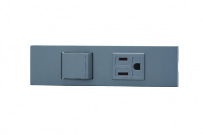 KAG-2540｜NKシリーズ家具・機器用3路ガイドランプ付き
スイッチ＋接地コンセントセット (SG色) NK 家具・機器用 ガイドランプ付 SG色