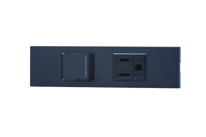 KAG-2541｜NKシリーズ家具・機器用3路ガイドランプ付き
スイッチ＋接地コンセントセット (SB色) NK 家具・機器用 ガイドランプ付 SB色
