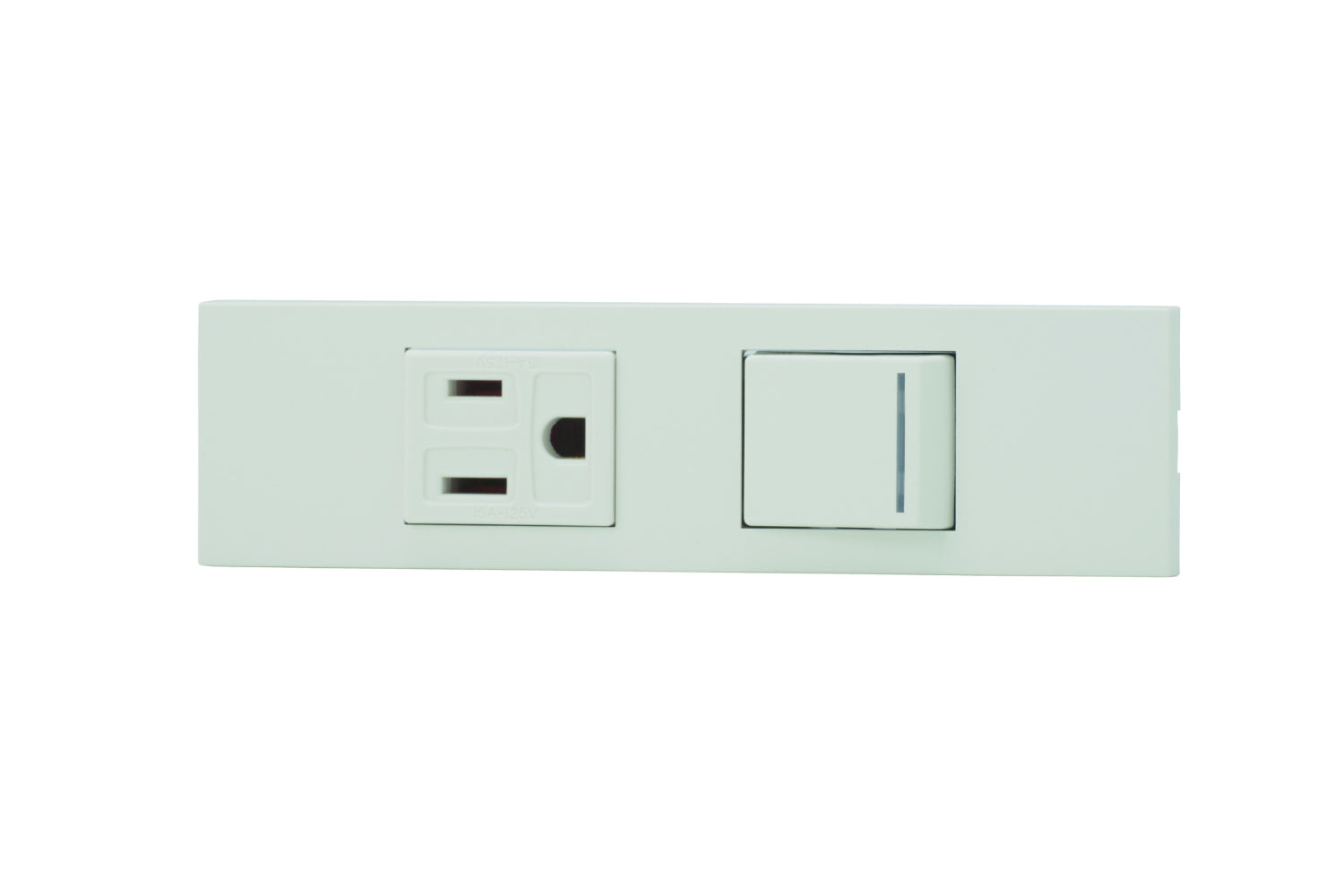 KAG-2542｜NKシリーズ家具・機器用接地コンセント＋3路ガイドランプ付きスイッチセット (PW色) 家具・機器用 ガイドランプ付 PW色