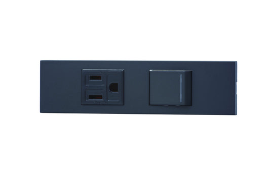 KAG-2544｜NKシリーズ家具・機器用接地コンセント＋3路ガイドランプ付きスイッチセット (SB色) NK 家具・機器用 ガイドランプ付 SB色