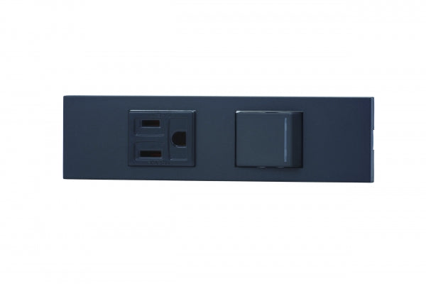 KAG-2544｜NKシリーズ家具・機器用接地コンセント＋3路ガイドランプ付きスイッチセット (SB色) NK 家具・機器用 ガイドランプ付 SB色