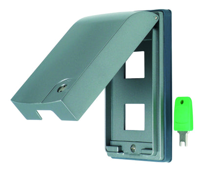 MBP-2UWKY｜金属防滴プレート キー付き2個用 キー付き2個用