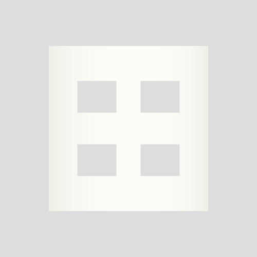 NKP-2UF-2-PW｜NKPプレート 2連用 4個口 NKシリーズ 4個口 PW色