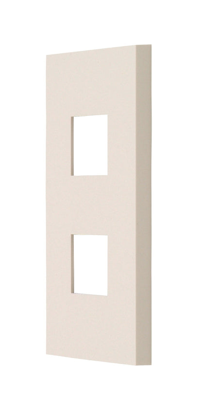 NKP-2UF-PW｜NKシリーズプレート 1連用 2個口(PW色) NKシリーズ 2個口 PW色