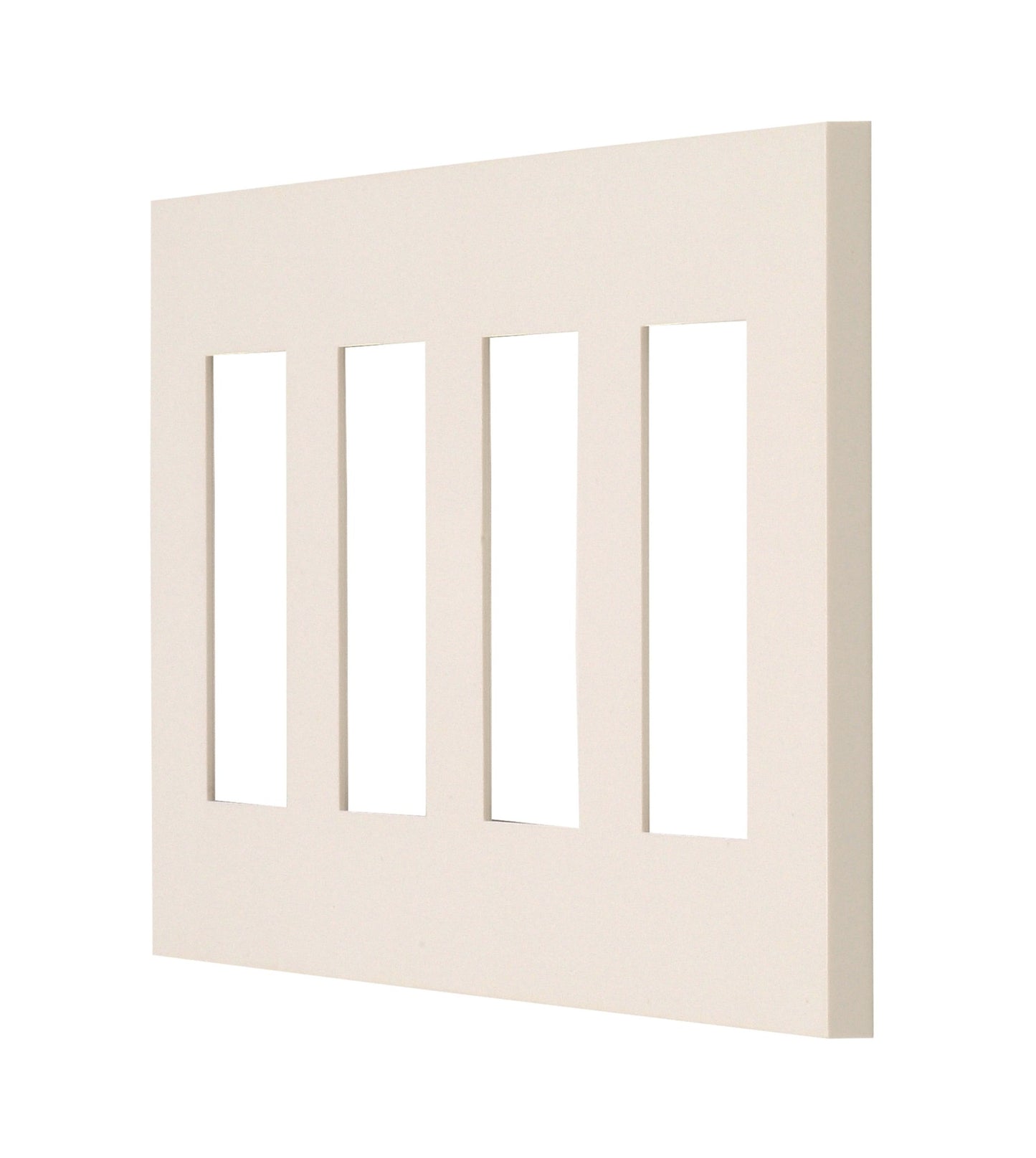 NKP-3UF-4-PW｜NKシリーズプレート 4連用 12個口(PW色) NKシリーズ 12個口 PW色