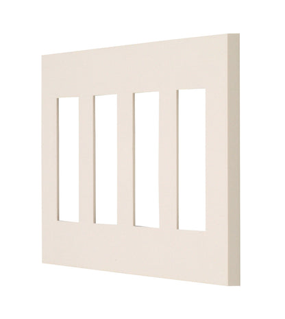 NKP-3UF-4-PW｜NKシリーズプレート 4連用 12個口(PW色) NKシリーズ 12個口 PW色