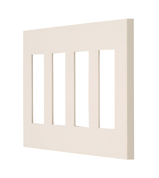 NKP-3UF-4-PW｜NKシリーズプレート 4連用 12個口(PW色) NKシリーズ 12個口 PW色