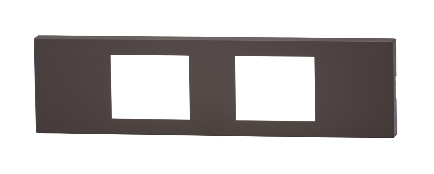 NKPN-2UP-SB｜NKシリーズ家具・機器用プレート 2個口 (SB色) NKシリーズ ソフトブラック