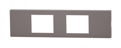 NKPN-2UP-SG｜NKシリーズ家具・機器用プレート 2個口 (SG色) NKシリーズ ソリッドグレー