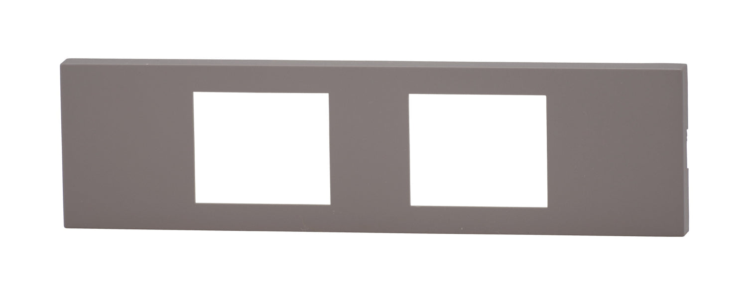 NKPN-2UP-SG｜NKシリーズ家具・機器用プレート 2個口 (SG色) NKシリーズ ソリッドグレー
