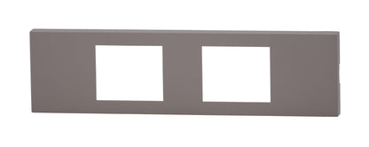 NKPN-2UP-SG｜NKシリーズ家具・機器用プレート 2個口 (SG色) NKシリーズ ソリッドグレー