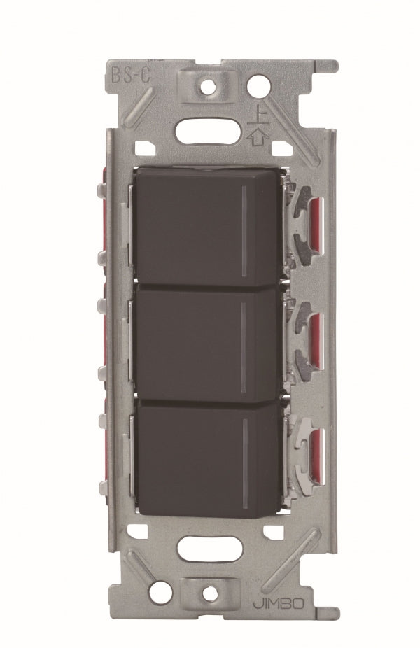 神保電器 ３路ガイドランプスイッチトリプル[ブラック]NKW03009SB NKW02012SB (神保電器)｜NKシリーズ 配線器具｜配線器具｜電材堂公式